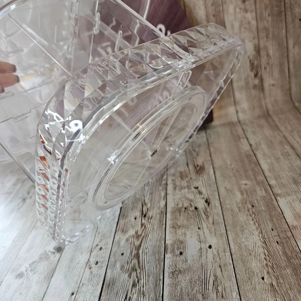 Rotating Clear Acrylic Makeup Organizer